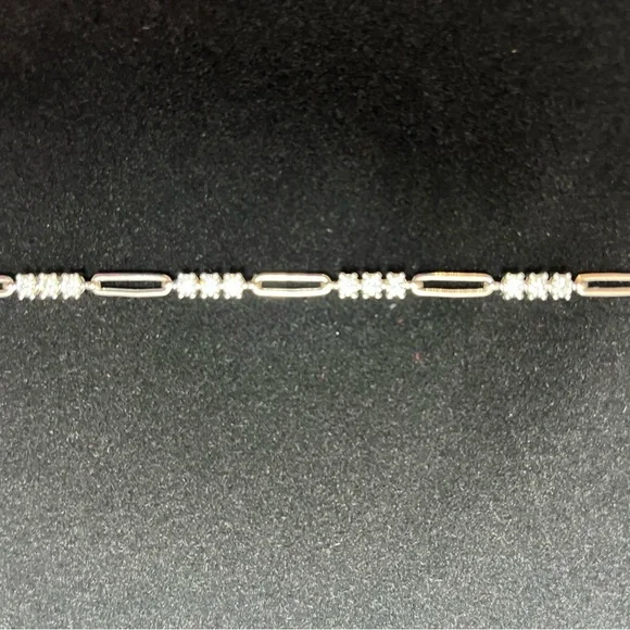 Diamond Chain Bracelet, 1.60 CTW  925 Sterling Silver| GRA Certification Moiss. - Picture 6 of 8